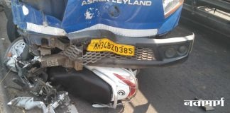 वरोऱ्यातील दत्त मंदिराजवळ तीन वाहनांची जोरदार धडक, दोन जण गंभीर