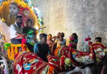 विसापुरात चिमुकलीचे शाही स्वागत