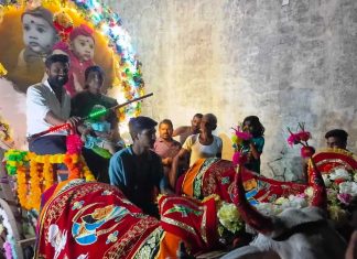 विसापुरात चिमुकलीचे शाही स्वागत