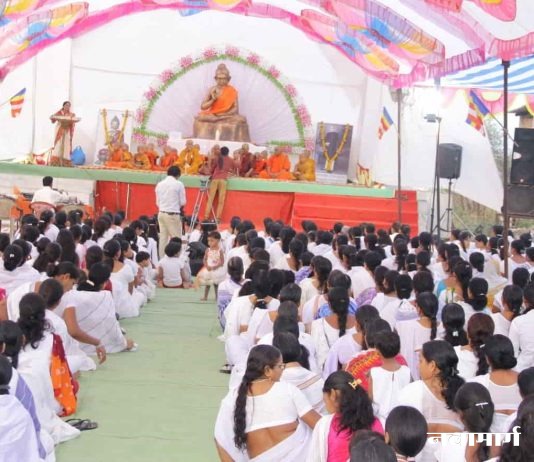 भद्रावतीत बुद्ध जयंतीनिमित्त ‘बुद्धपहाट’ व भव्य धम्म शोभायात्रेचे आयोजन