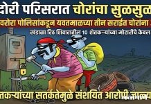 नंदोरी परिसरात चोरांचा सुळसुळाट