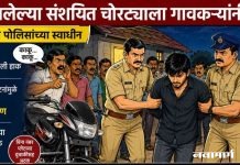 घरात घुसलेल्या संशयित चोरट्याला गावकऱ्यांनी पकडले