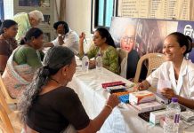 भद्रावती येथील मोफत आरोग्य शिबिरात ६५ नागरिकांची तपासणी