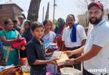 धामणगाव अग्नी तांडवातील पीडितांना भद्रावतीतील सामाजिक संस्थांतर्फे मदतीचा हात!