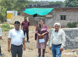विसापूर हद्दीत शासकीय जागेवरचे बांधकाम साहित्य जप्त
