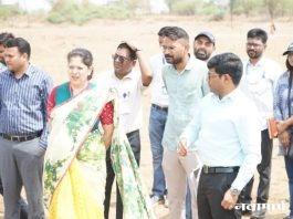 इरई नदीतील गाळ काढण्याच्या मोहिमेची जिल्हाधिकाऱ्यांकडून पाहणी